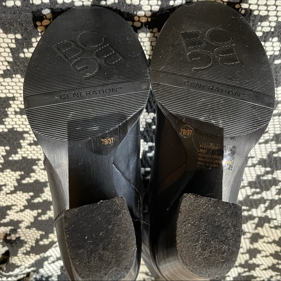 BCBGeneration Black Leather Mid-Calf Boots - Sz 7B - Picture 7 of 10